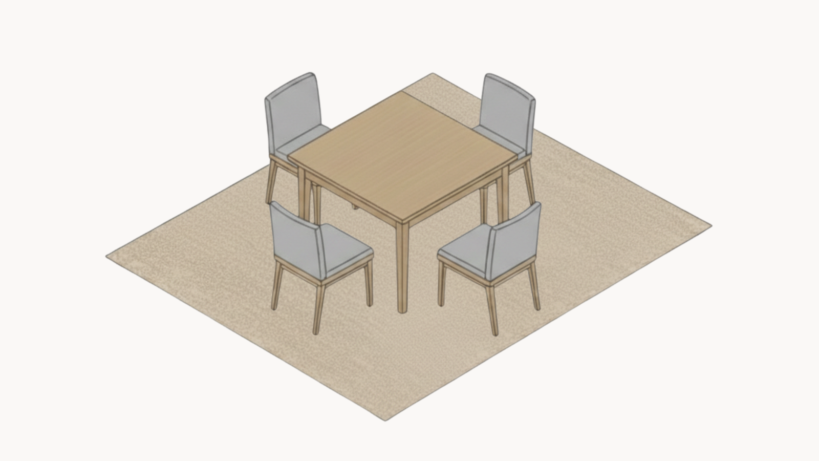  Mesa quadrada ou redonda